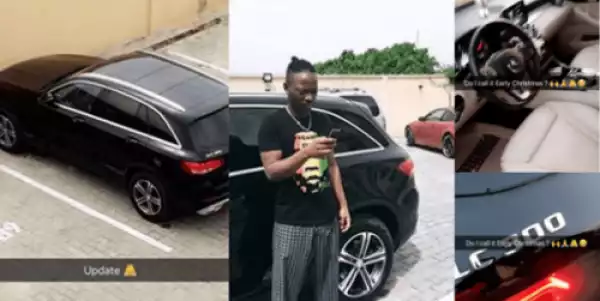 Upgrade....!! Dammy Krane Get Himself An Early Christmas Gift, a GLC300 Benz Worth Millions Of Naira {Photo}